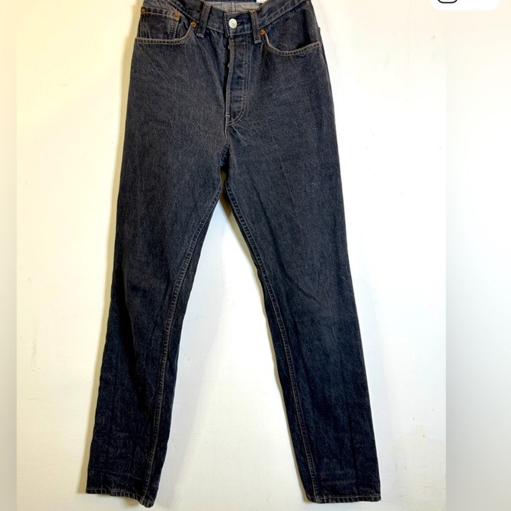 Perfect 501 STUDENT JEANS 5 button rise dark blue-black denim